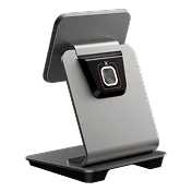 Desktop base with scanner