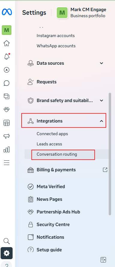 3. Integrations Conversation routing-20251029-105201.png